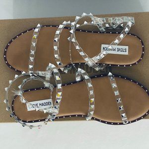 Steve Madden Travel Clear Sandal -Size 9.5 (NWT)